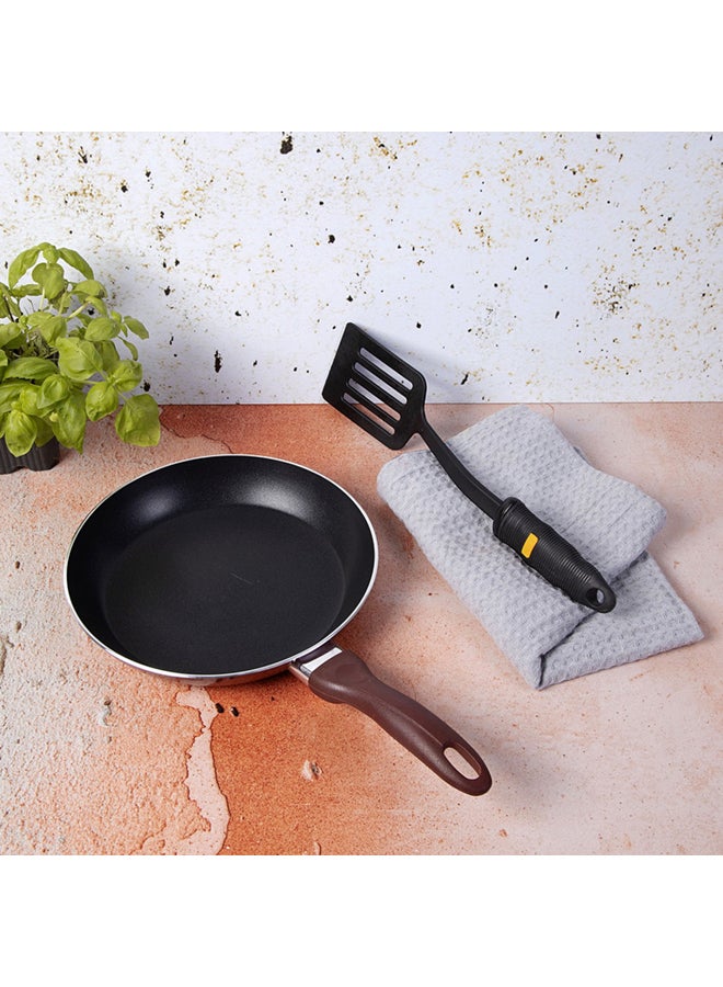 2Pcs Non-Stick Fry Pan Set 2.5Mm Thickness Press Aluminium Material Cd Bottom Strong Bakelite Handle 3 Layer Durable Non-Stick Coating Multicolour 28 & 22 Cmcm