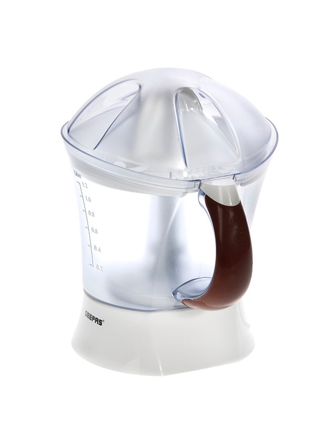 25 Watt Citrus Juicer - Quick, Healthy, Nutritious Juices - Effortless Juicer With 2 Cones, Bi-Direction Twist, 1.2 Liter Capacity | 2-Years Warranty 1.2 L 25 W GCJ5384 White