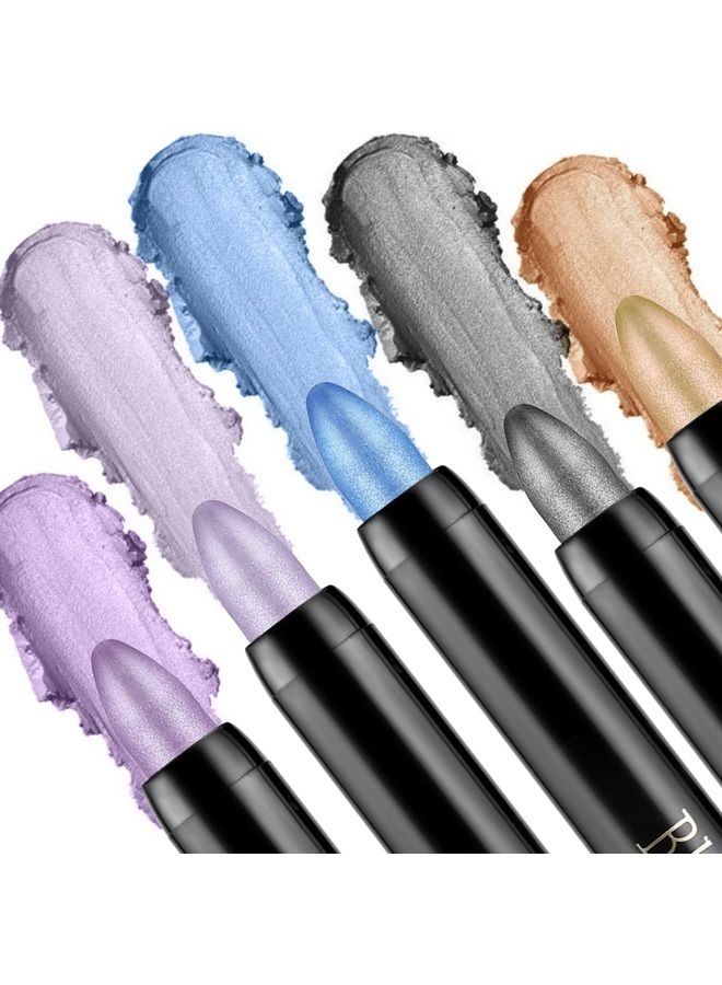 Eyeshadow Pencil Crayon Waterproof Eyeshadow Stick Shimmer Cream Eyeshadow Pen Create Glitter Eye Makeup, Easy to Use (15#)