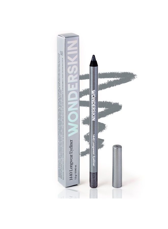 1440 Longwear Waterproof Eyeliner Pencil, Eye Makeup Pencil Eyeliner Waterproof Super Creamy Smudge Proof Eye Makeup (Oyster Blue)