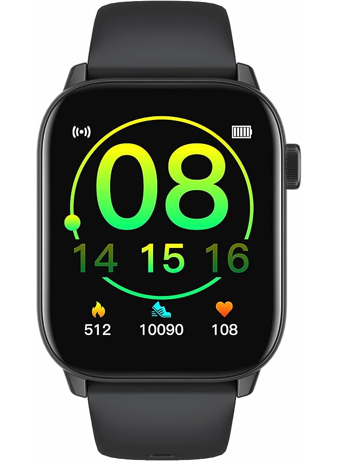 Core Smart Watch Touch Screen Multiple Watch Face Daily Activity Tracking With Health Tracker, Black, 1.69'', Bluetooth