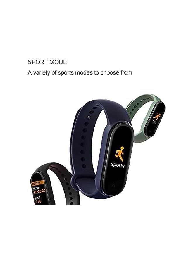 Band Smart Bracelet Wristband Waterproof Sport Smart Watch Fitness Tracker Watch with Heart Rate Monitor Smart Watch with Message Reminder and Step Counter with Blood Pressure Monitor (Black)