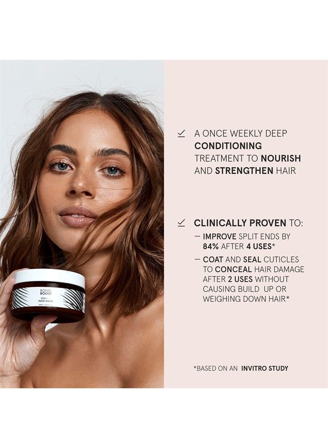 Miracle Mask 8.45 fl oz - Deep Conditioner Hair Mask for Thinning Hair Types - Promotes Thicker, Healthier, Fuller Hair - Repair Dry Damaged Hair - Vegan + Cruelty-Free - Australian Made
