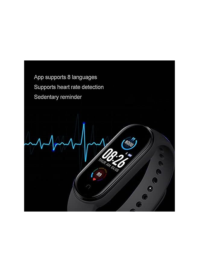Smart Bracelet Wristband Waterproof Sport Smart Watch Fitness Tracker Watch with Heart Rate Monitor Smart Watch with Message Reminder and Step Counter with Blood Pressure Monitor (Blue)
