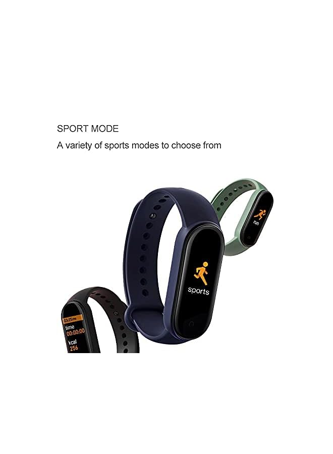 Smart Bracelet Wristband Waterproof Sport Smart Watch Fitness Tracker Watch with Heart Rate Monitor Smart Watch with Message Reminder and Step Counter with Blood Pressure Monitor (Blue)