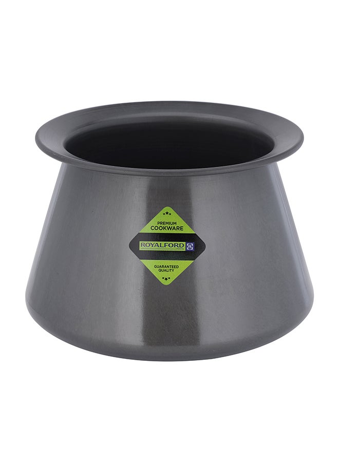 Hard Anodised Curry Pot, Strong, Durable Design, RF10752 | 2.3L Capacity | Stain-Resistant | Even Heat Distribution | Ideal for Cooking, Serving Food, & Decorating Flowers Black