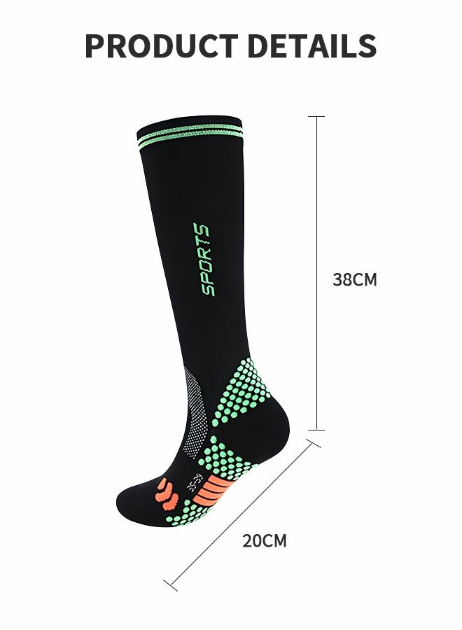 Athletic Compression Socks Designed for Sport Basketball Running Workout Gym,Graduated Circulation Support Knee High Socks,Sports Calf Socks