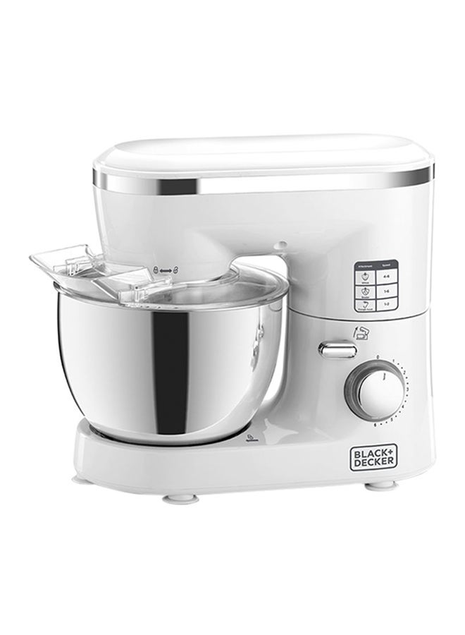 Stand Mixer With Stainless Steel Bowl 4.0 L 1000.0 W SM1000 White/Silver