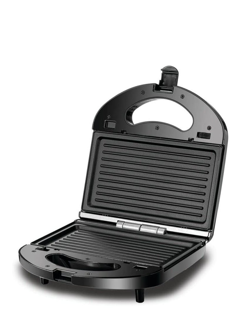 Black & Decker Sandwich & Grill Maker, 650-780W Power, 2in1 Interchangeable Sandwich and Grill Maker, with Indicator and Ready to Cook Lights