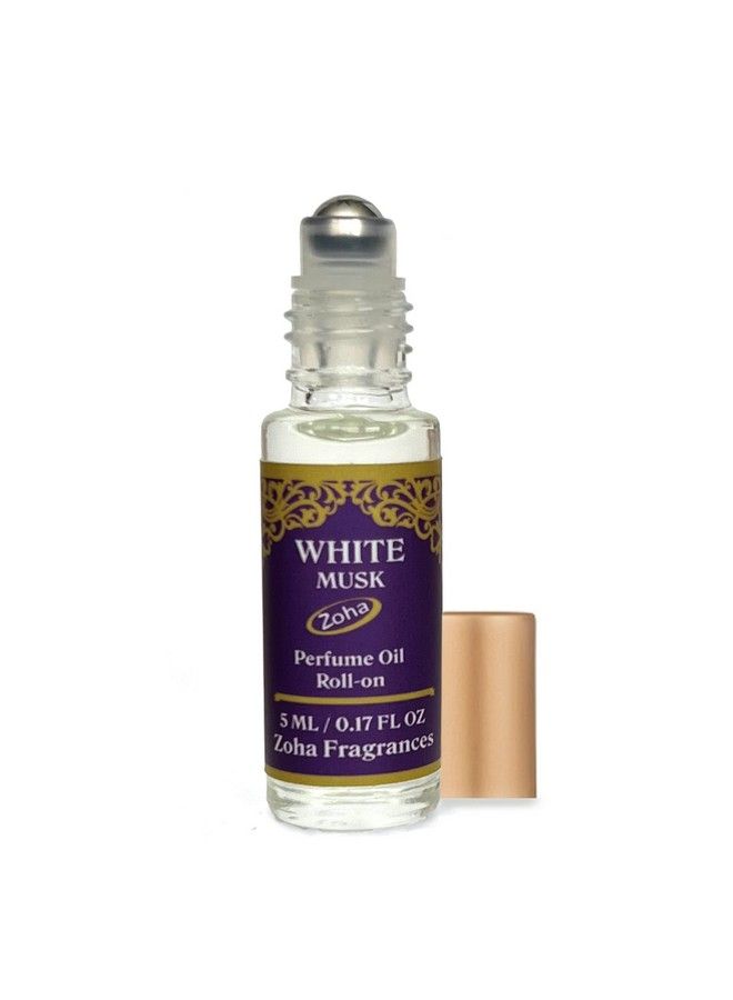 White Musk|Roll On Perfume For Women And Men | Alcohol Free & Essential Oil Based Perfumes | Long Lasting & Vegan Fragrance Made In Usa (5 Ml/.17 Oz)