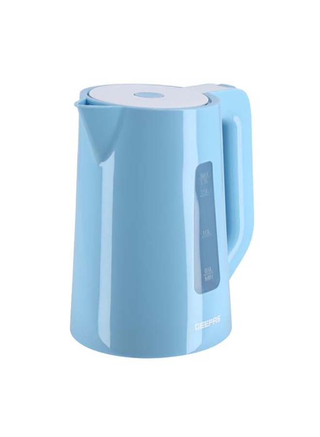 Cordless Electric Kettle - Safety Lock, Boil Dry Protection 1.7 L 2200 W GK5449N blue