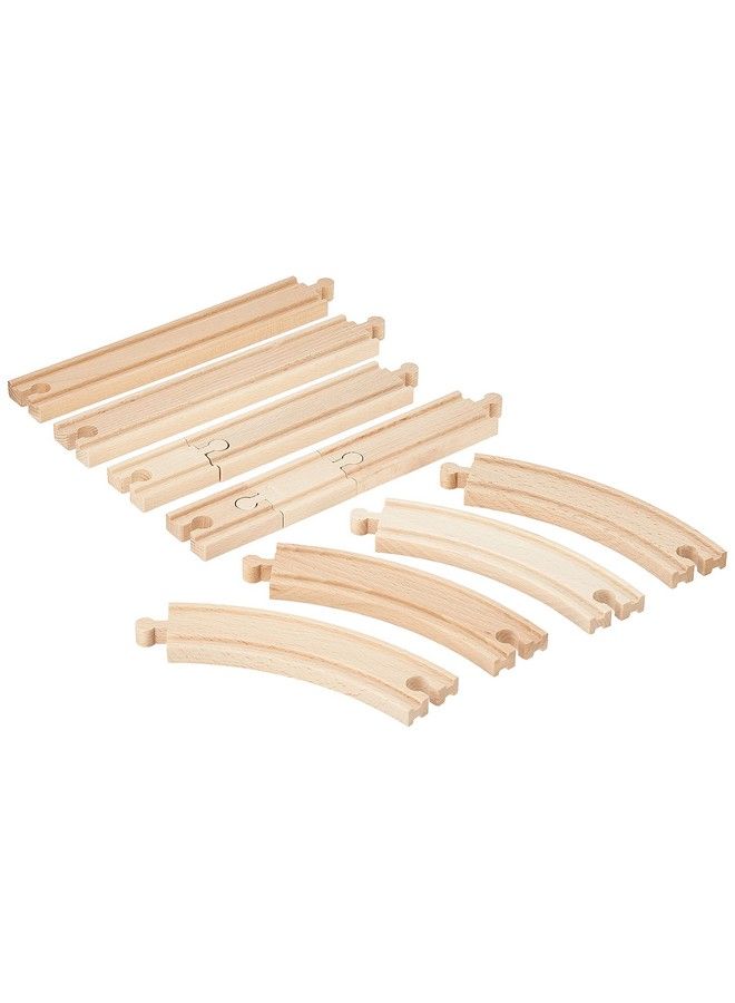 World 33401 Beginner'S Expansion Pack ; 11 Piece Wooden Train Tracks For Kids Ages 3 And Up