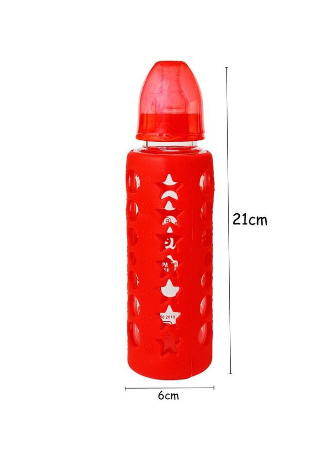 High Borosilicate Glass Feeding Bottle For Baby Feeder For Newborn ;Super Soft Flow Control & Anti Colic Nipple For Infants Toddlers