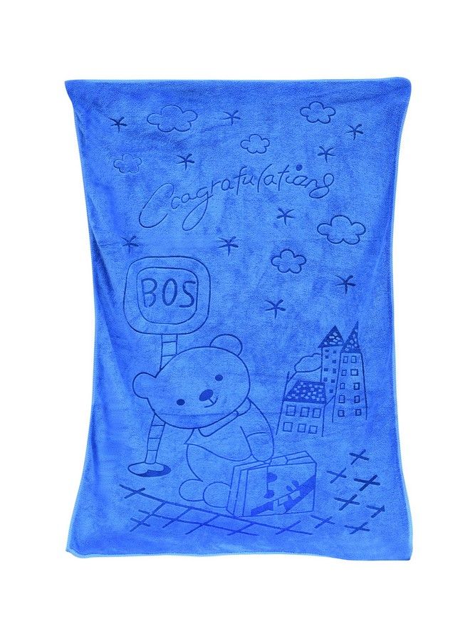 Towel For Newborn Baby Kids; Super Soft Baby Bath Towel Set For Infants Bathing Accessories… (Dark Blue Large(60X105Cm))