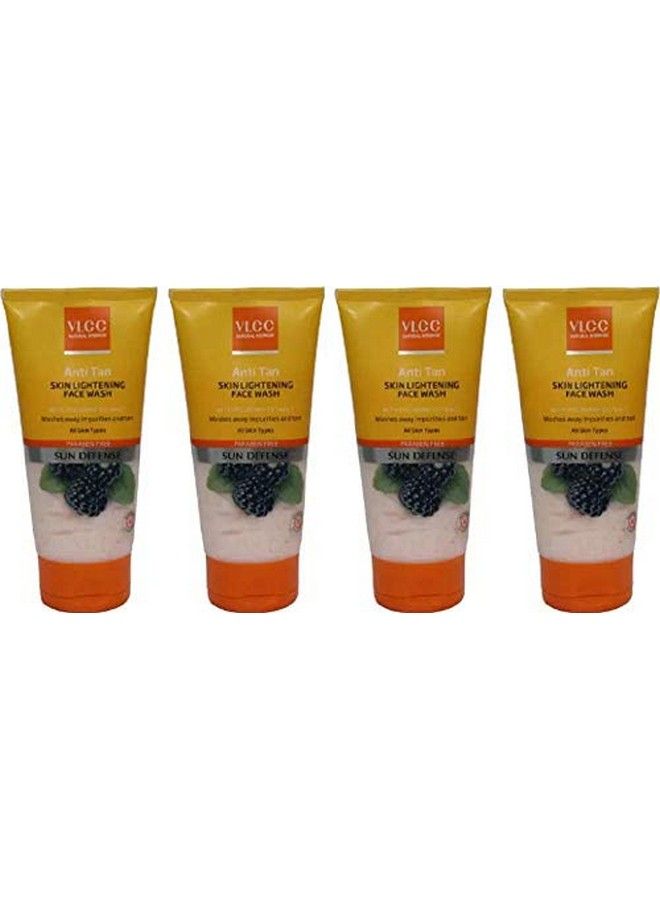 Anti Tan Skin Lightening Pack Of 4 Face Wash (600 Ml)