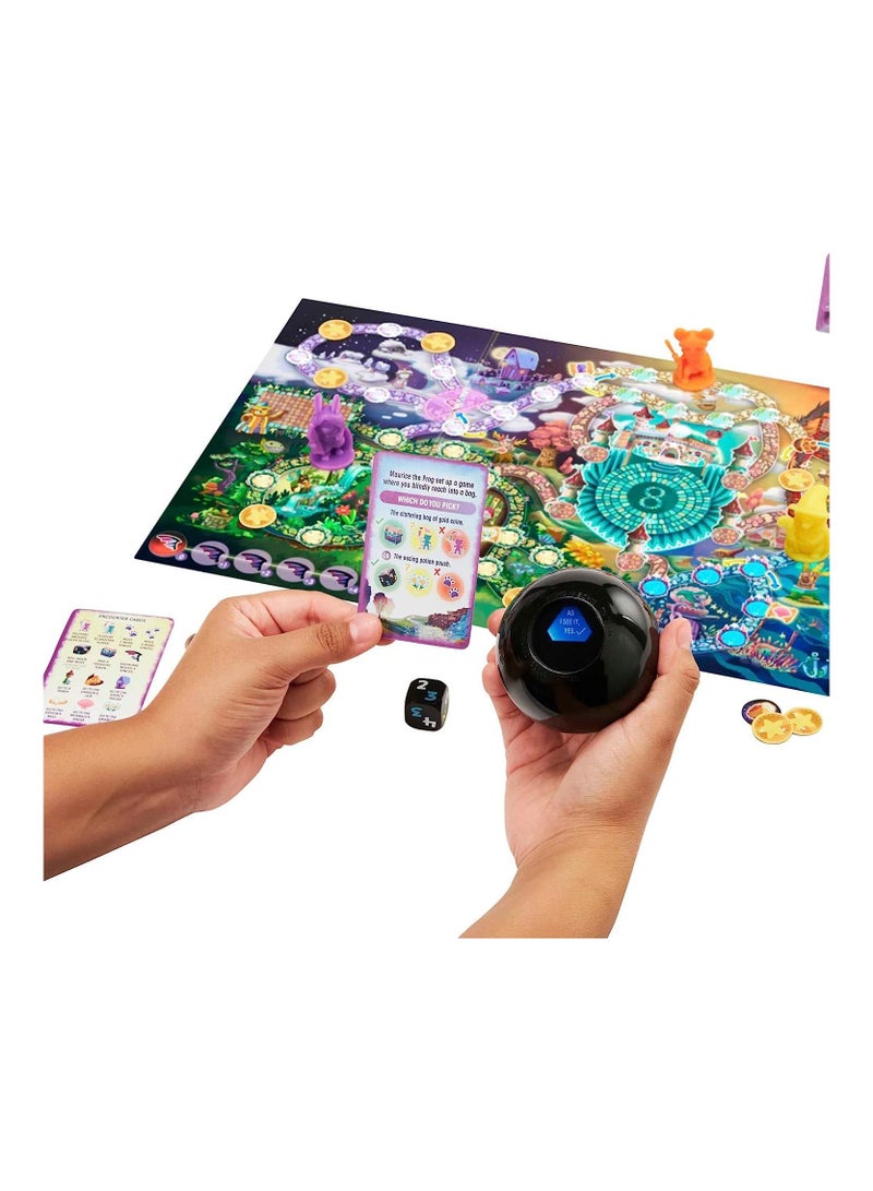 Magic 8 Ball Board Games, Magical Encounter Cooperative Board Game with Magic 8 Ball Original for 2-4 Players, Family Game Night