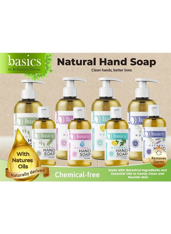 Basics Natural Olive Oil Hand Soap, Unscented - 12 fl oz, Pack of 3 - Cruelty Free, Vegan, No Synthetic Additives, No Sulfates, Paraben Free, Phthalate Free