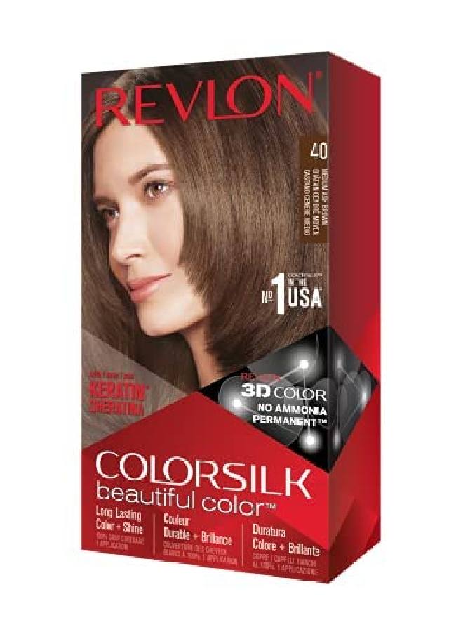 Colorsilk Hair Color 40 Medium Ash Brown 1 Each (Pack Of 12)