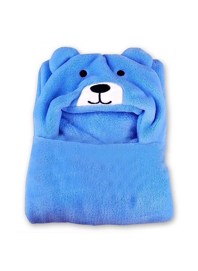 Baby Blankets New Born Combo Pack Of Super Soft Baby Wrapper Baby Sleeping Bag For Baby Boys Baby Girls Babies (Blue Bear)