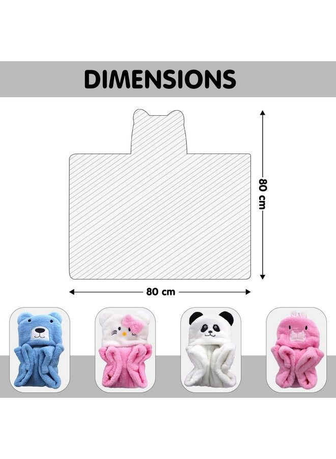 Baby Blankets New Born Combo Pack Of Super Soft Baby Wrapper Baby Sleeping Bag For Baby Boys Baby Girls Babies (Blue Bear)