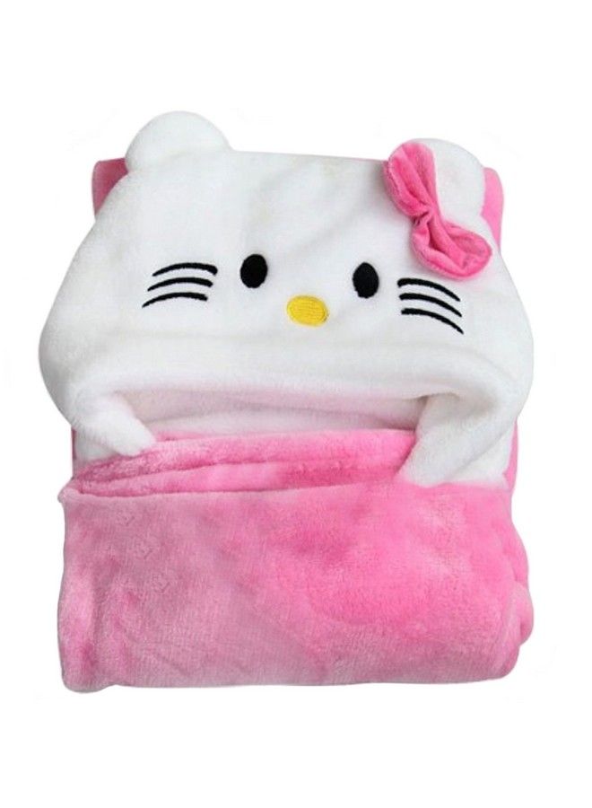 Baby Blankets New Born Combo Pack Of Super Soft Baby Wrapper Baby Sleeping Bag For Baby Boys Baby Girls Babies (Pink Kitty)