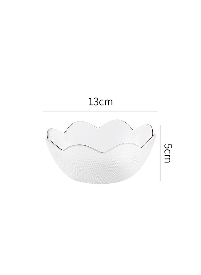 4-Piece Fluorescent Glass Bowl Set Clear 13 x 5cm
