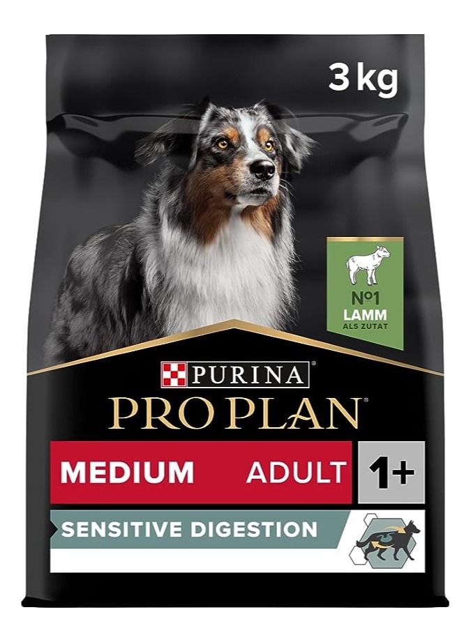 PRO PLAN MEDIUM ADULT Sensitive Digestion Dog Lamb 3kg XE