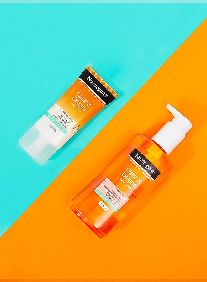 Clear And Defend Facial Wash Orange 200ml