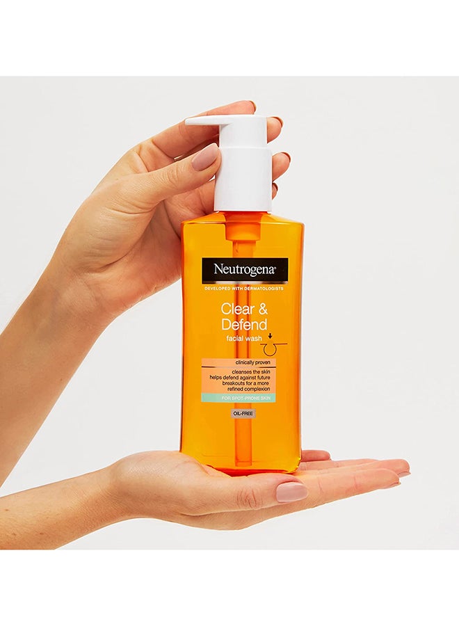 Clear And Defend Facial Wash Orange 200ml