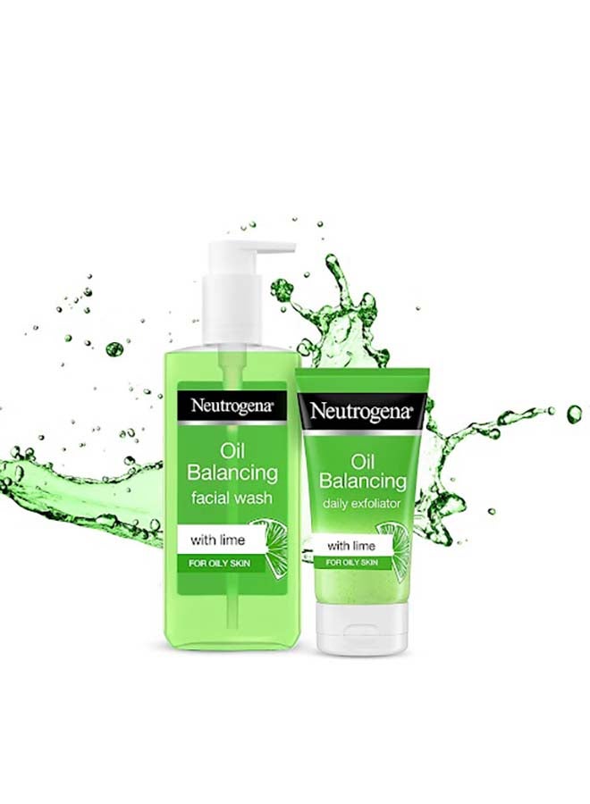 Oil Balancing Daily Exfoliator Lime And Aloe Vera For Oily Skin 150ml