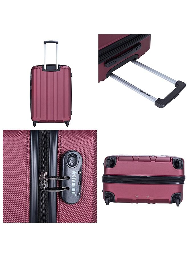 4 PCS Luggage Set Hardside Spinner Number Locked Trolley Suitcase Bag