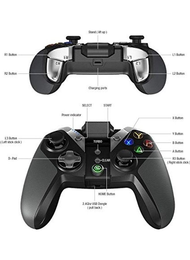 Wireless Gaming Controller For Android/ Ios/ Pc/ Nintendo Switch With Phone Bracket, Bluetooth Mobile Gamepad For Apple Arcade Mfi Game