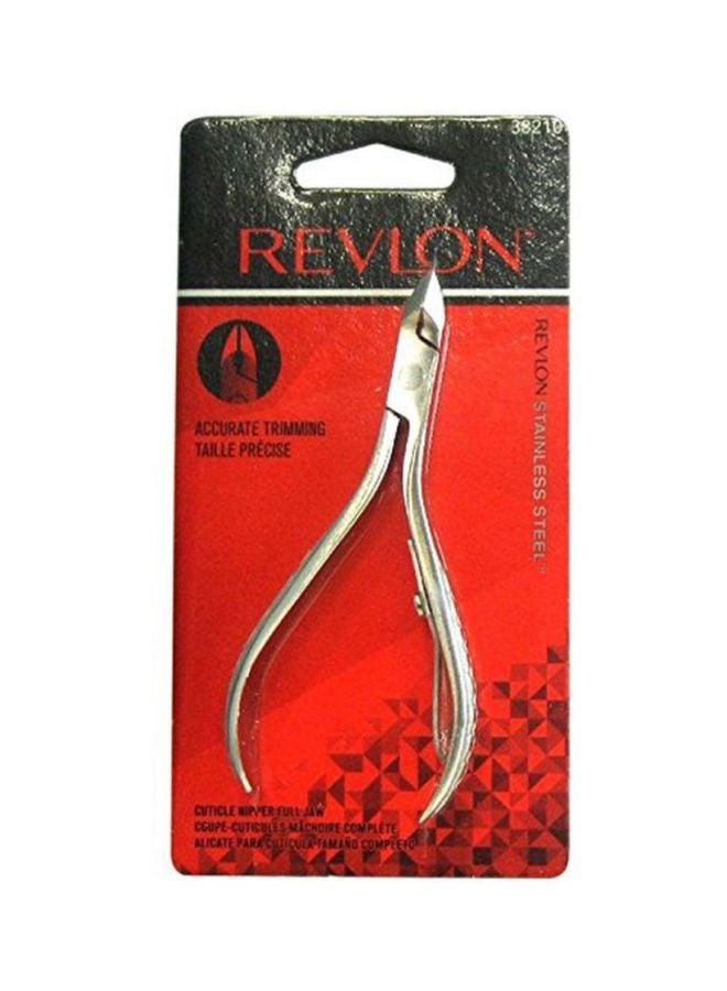 2-Piece Full Jaw Cuticle Nipper Silver