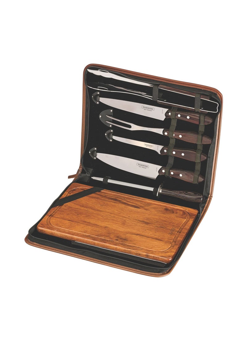 8-Piece Barbecue Set Multicolour