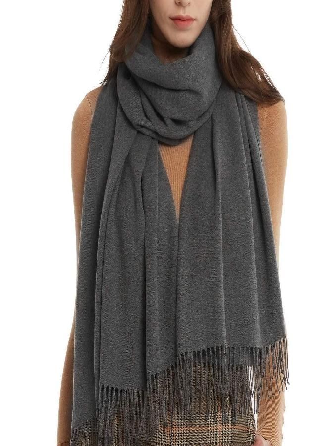 Womens Winter Scarf Cashmere Feel Pashmina Shawl Wraps Soft Warm Blanket Scarves for Women