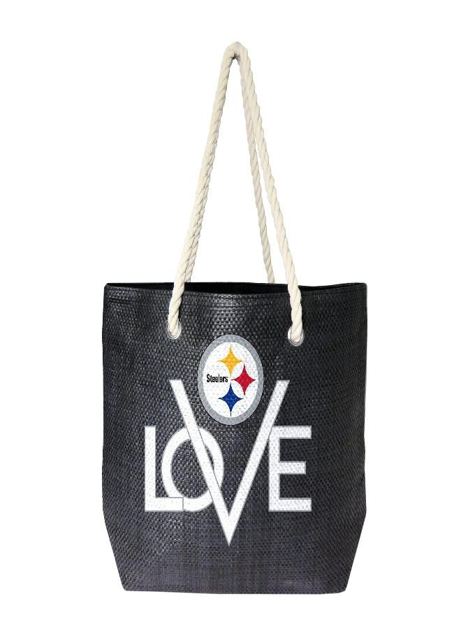 Littlearth womens NFL Pittsburgh Steelers Love Tote, Team Color, 19