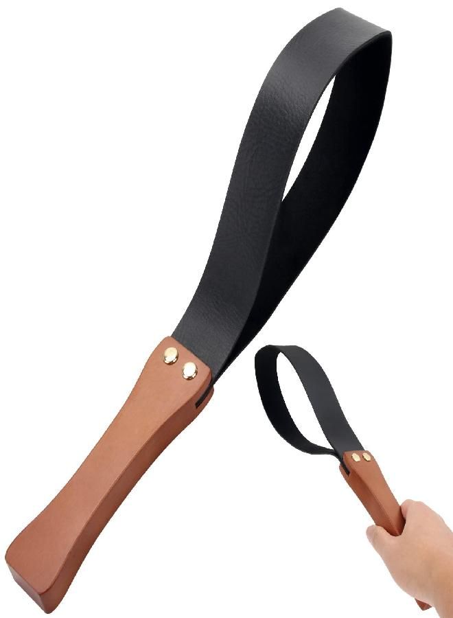 Riding Crop for Horses, 19'' Equestrianism Riding Crops with Anti-Slip Wooden Handle (Black)