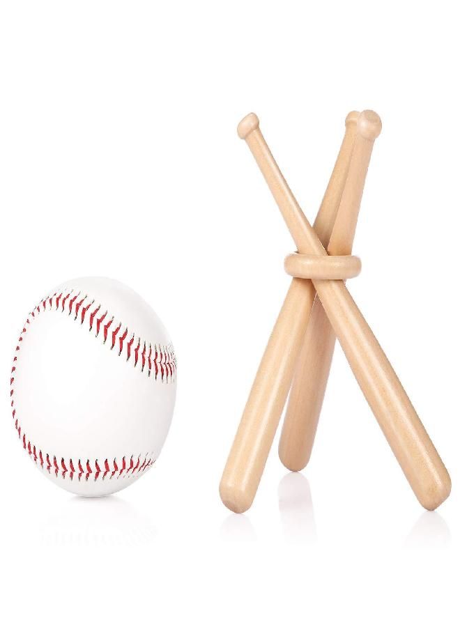 Baseball Stand Baseball Holders for Balls Display Wooden Baseball Bat Display Stand Holder Display Baseball Centerpieces for Tables for Kids and Sports Lover (1 Pack)