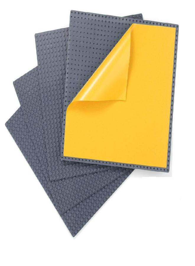 Peel-and-Stick Baseplates - Self Adhesive Building Brick Plates - Compatible with All Major Brands - 4 Pack - 10 inch x 10 inch (Dark Gray)