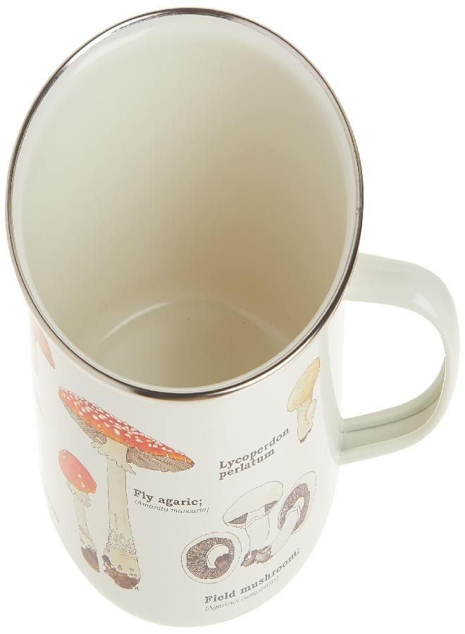 Gift Republic GR270058 Mushroom Enamel Mug, Multi, 500 milliliters