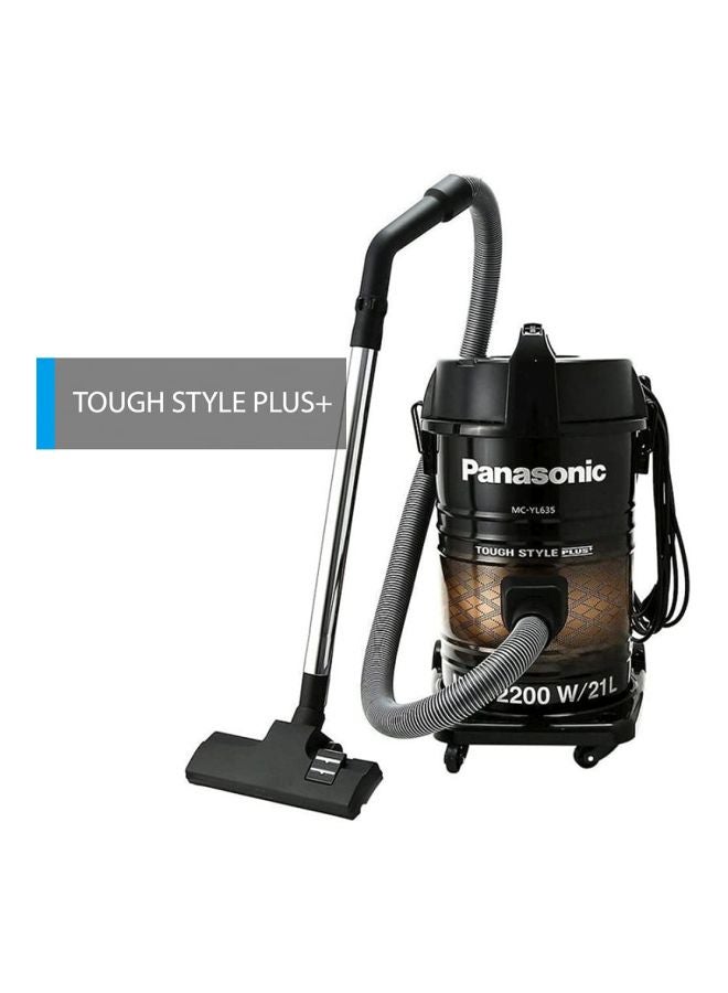 Drum Vacuum Cleaner 21L 2200W 21 L 2200 W YL635 Black