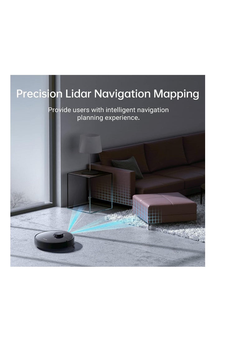 Dreame D9 Max Robot Vacuum Cleaner and Mop, 4000Pa Strong Suction, Vacuum Robot Sweep and Mop 2-in-1, 150min Runtime, Multi-floor Mapping, Lidar Navigation, Alexa/App/WIFI Control