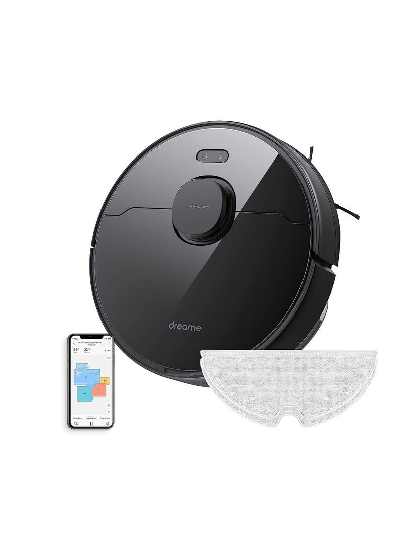 Dreame D9 Max Robot Vacuum Cleaner and Mop, 4000Pa Strong Suction, Vacuum Robot Sweep and Mop 2-in-1, 150min Runtime, Multi-floor Mapping, Lidar Navigation, Alexa/App/WIFI Control