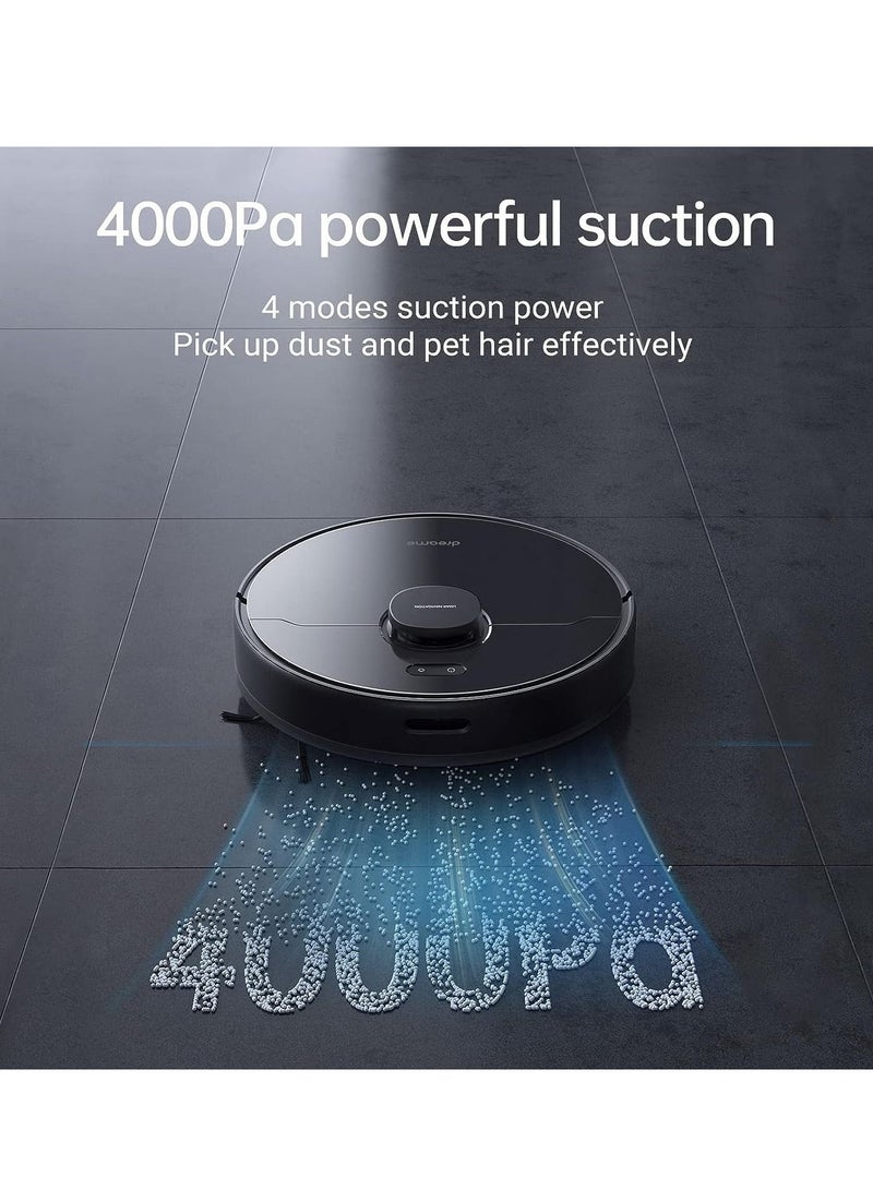 Dreame D9 Max Robot Vacuum Cleaner and Mop, 4000Pa Strong Suction, Vacuum Robot Sweep and Mop 2-in-1, 150min Runtime, Multi-floor Mapping, Lidar Navigation, Alexa/App/WIFI Control