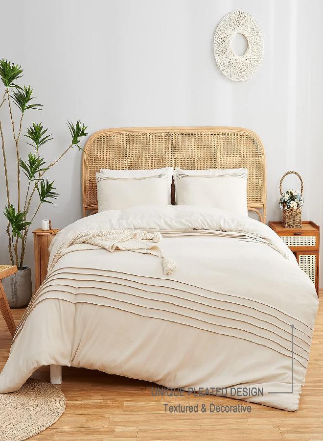 Royal Hotel Soft and Plush Down Alternative Comforter - Reversible with 2 Colors Duvet Insert Comforter - Hypoallergenic Hotel Plush Down-Alternative - Oversized King, Ivory Cream and Charcoal