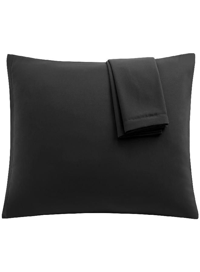 uxcell 2 Pack Pillow Cases Soft 1800 Series Microfiber Pillowcases Set with Zipper Standard(20