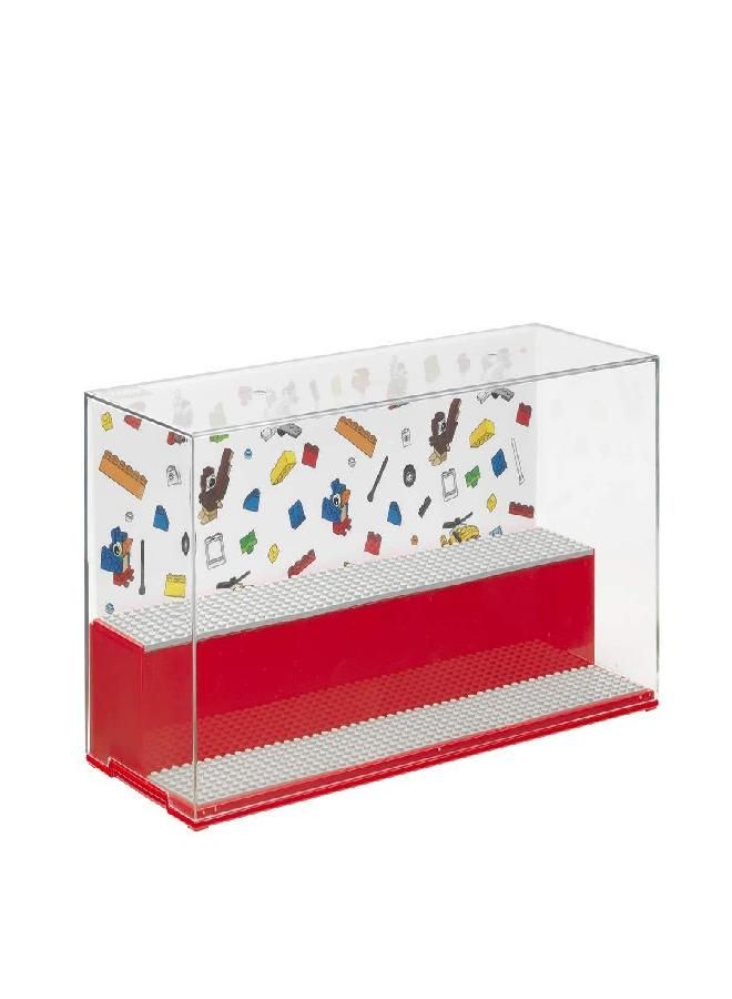 Room Copenhagen, Lego Play and Display Case - Includes Baseplates and Backdrop - Iconic Red (40700001)