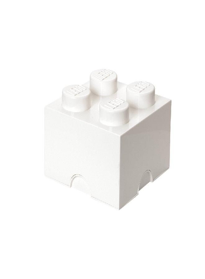 LEGO Storage Brick With 4 Knobs, in White