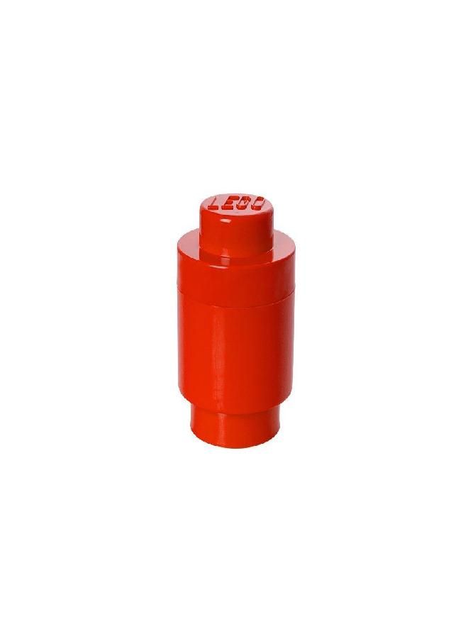 LEGO Round Brick with 1 Knob, in Red