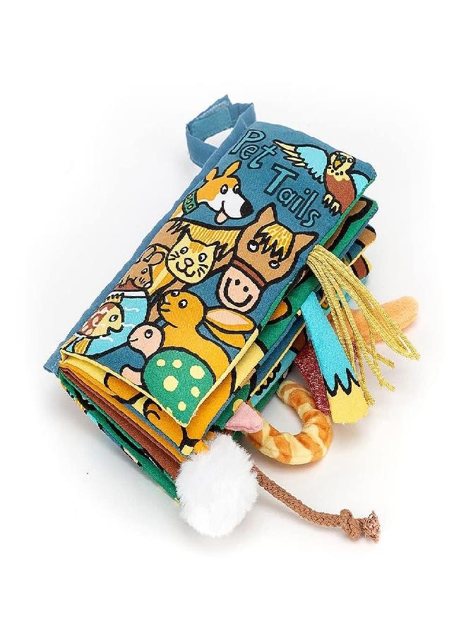 Jellycat Soft Cloth Baby Books, Pet Tails